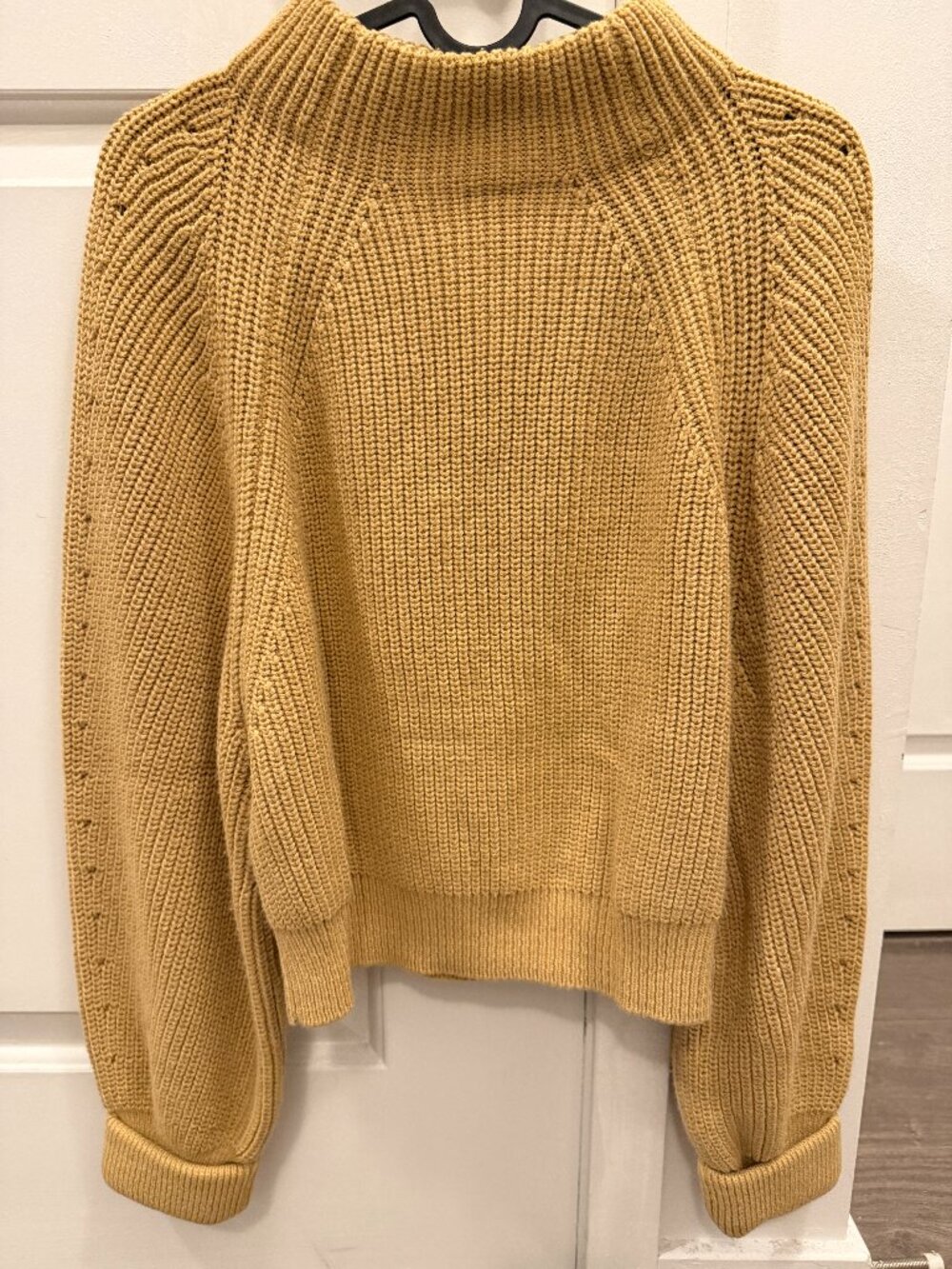 ASOS Camel Chunky Knit Mock Neck Sweater Women’s US 6